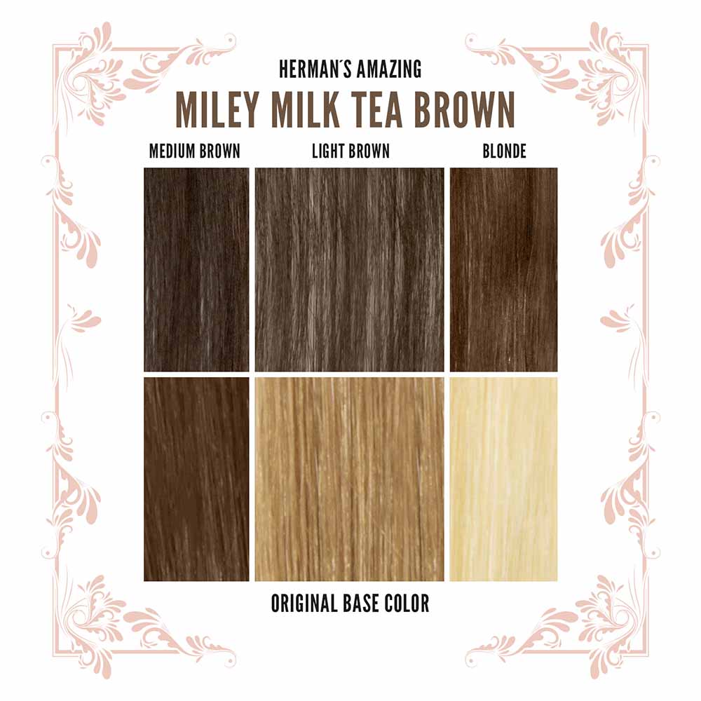 Hermans Amazing Haircolor - Miley Milk Tea Brown Coloration semi permanente - Marron